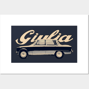 Alfa Romeo Giulia (blu olandese) Posters and Art